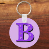 Monogrambrief B Sleutelhanger (Voorkant)