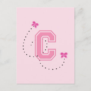 Monogrambrief C Briefkaart