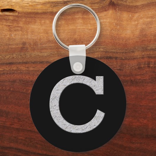 Monogrambrief C Sleutelhanger (Voorkant)