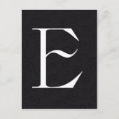 Monogrambrief E Briefkaart (Voorkant)
