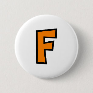 Monogrambrief F Ronde Button 5,7 Cm