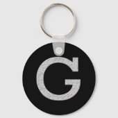 Monogrambrief G Sleutelhanger (Voorkant)