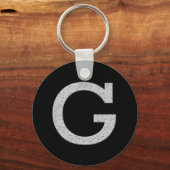 Monogrambrief G Sleutelhanger (Voorkant)