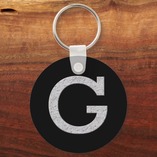 Monogrambrief G Sleutelhanger (Voorkant)