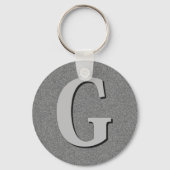 Monogrambrief G Sleutelhanger (Voorkant)