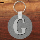 Monogrambrief G Sleutelhanger (Voorkant)