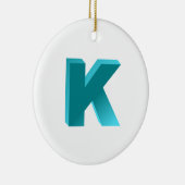 Monogrambrief K Keramisch Ornament (Rechts)