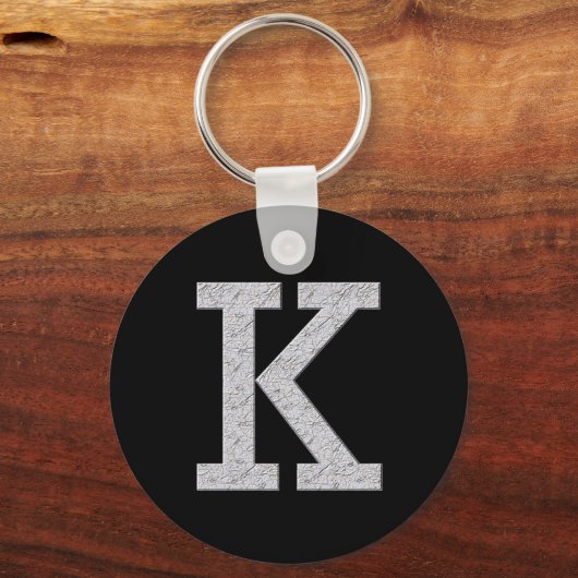 Monogrambrief K Sleutelhanger (Voorkant)