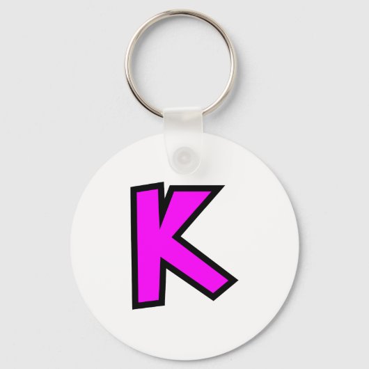 Monogrambrief K Sleutelhanger (Voorkant)