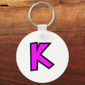 Monogrambrief K Sleutelhanger (Voorkant)