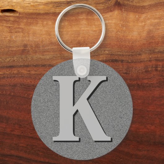 Monogrambrief K Sleutelhanger (Voorkant)