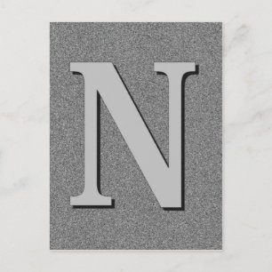 Monogrambrief N Briefkaart