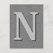Monogrambrief N Briefkaart (Voorkant)