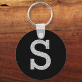 Monogrambrief S Sleutelhanger (Voorkant)