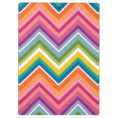 Monogrambrief van het karton A met Bright Chevrons Klembord (Achterkant)