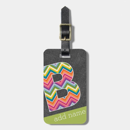 Monogrambrief van het karton B met heldere kadaver Bagagelabel (Voorkant verticaal)