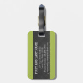 Monogrambrief van het karton B met heldere kadaver Bagagelabel (Achterkant verticaal)