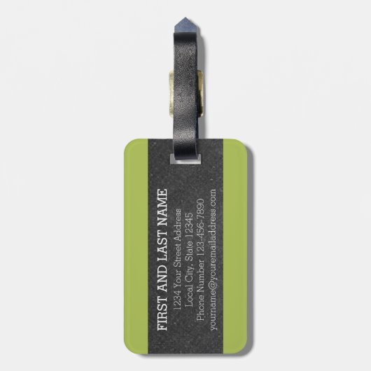 Monogrambrief van het karton B met heldere kadaver Bagagelabel (Achterkant verticaal)