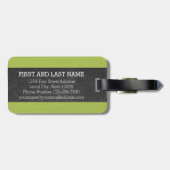 Monogrambrief van het karton B met heldere kadaver Bagagelabel (Achterkant horizontaal)