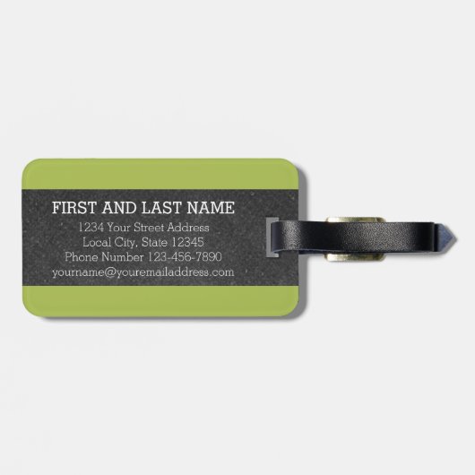 Monogrambrief van het karton B met heldere kadaver Bagagelabel (Achterkant horizontaal)