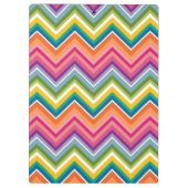 Monogrambrief van het karton K met Bright Chevrons Klembord (Achterkant)