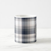 Monogrambrief voor crème en grijs koffiemok (Center)