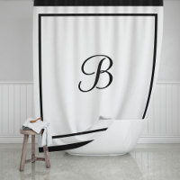Monogrambrief voor zwarte rand legant