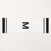 Monogrambrief voor zwarte rand legant yogamat (Voorkant (horizontaal))