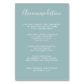 MonogramCrest Goud Stoffig blauw Trouwkaarten Kaart (Voorkant)