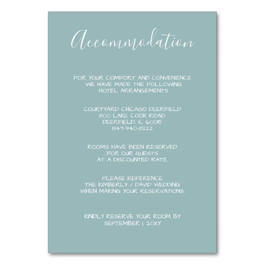 MonogramCrest Goud Stoffig blauw Trouwkaarten Kaart (Voorkant)