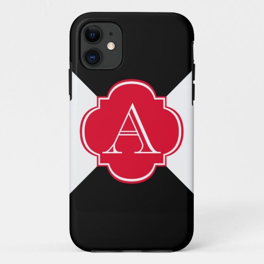 Monogramdecoratie Case-Mate iPhone Case (Achterkant)