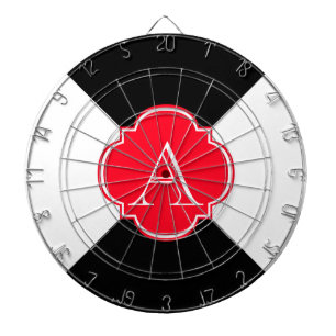 Monogramdecoratie Dartbord