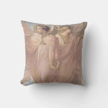 Monogramed AngelsThrow Pillow
