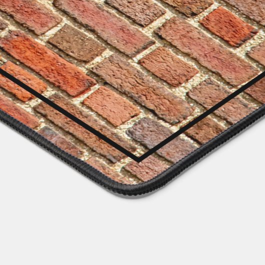 Monogramed bakstenen muur bureaumat (Hoek)