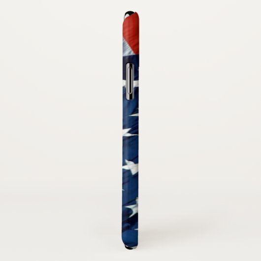 Monogramed Bald Eagle en American Flag Case-Mate iPhone Case (Achterkant / rechts)