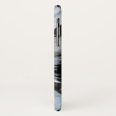 Monogramed Bald Eagle en American Flag Case-Mate iPhone Case (Achterkant/links)