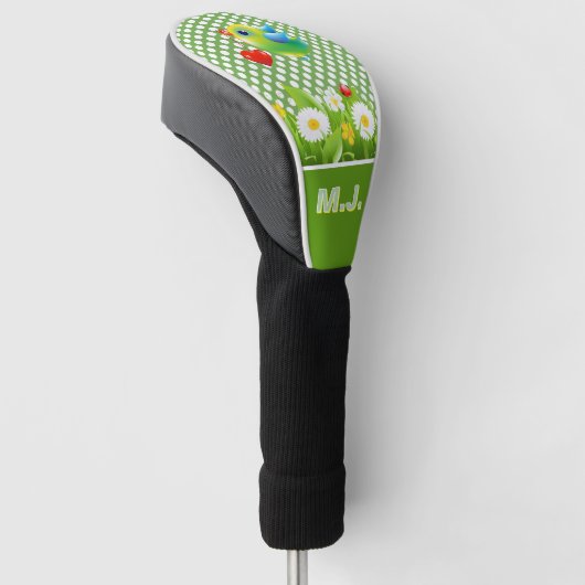 Monogramed Birdie Golfheadcover (Schuin)