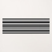 Monogramed Black Striped Yoga Mat (Achterkant (horizontaal))