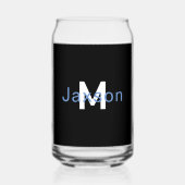Monogramed Blikvorm Glas (Voorkant)