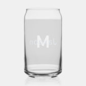 Monogramed Blikvorm Glas (Achterkant)