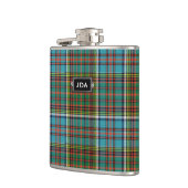Monogramed Clan Anderson Tartan Pset Flask Heupfles (Links)