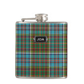 Monogramed Clan Anderson Tartan Pset Flask Heupfles (Voorkant)