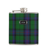 Monogramed Clan Armstrong Tartan Pset Flask Heupfles (Voorkant)
