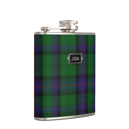 Monogramed Clan Armstrong Tartan Pset Flask Heupfles (Rechts)
