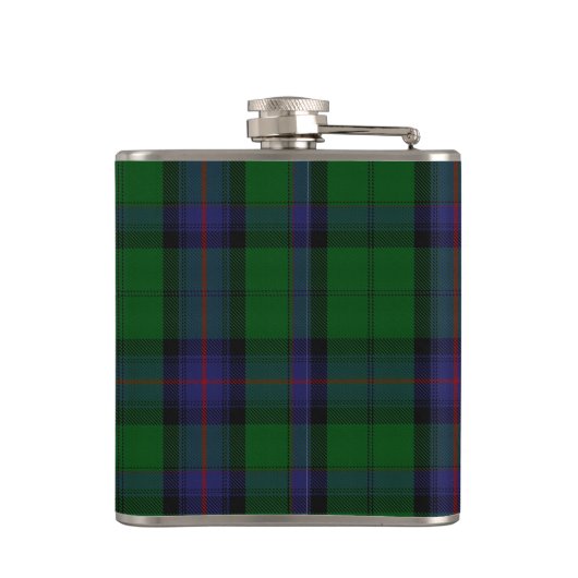 Monogramed Clan Armstrong Tartan Pset Flask Heupfles (Achterkant)