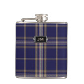 Monogramed Clan Baker Tartan Spelfles Heupfles (Voorkant)
