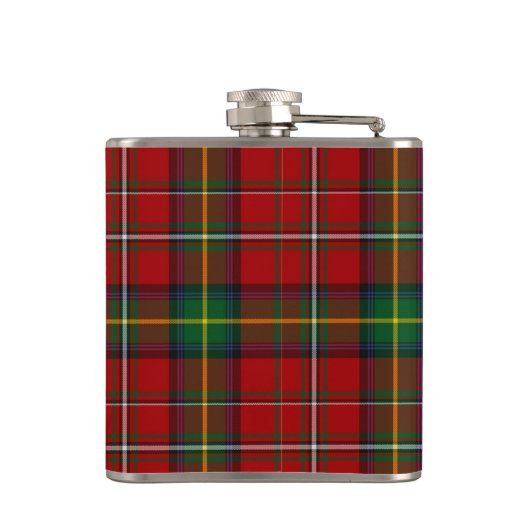 Monogramed Clan Boyd Tartan Pset Flask Heupfles (Achterkant)