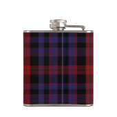 Monogramed Clan Brown Tartan Pset Flask Heupfles (Achterkant)
