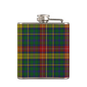 Monogramed Clan Buchanan Tartan Golfkolk Heupfles (Achterkant)