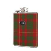 Monogramed Clan Cameron Tartan Plaid Flask Heupfles (Links)